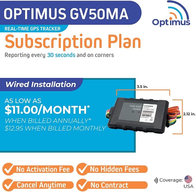 Optimus GV50MA Wired GPS Tracker - Image 2