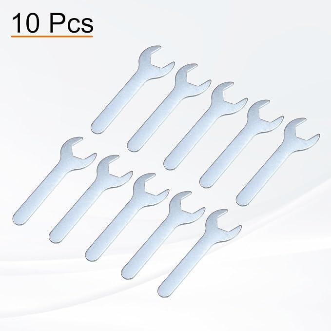HARFINGTON 10pcs Small Wrench Open End Wrench 23x126x2.8mm Metric U-Shaped - Image 3