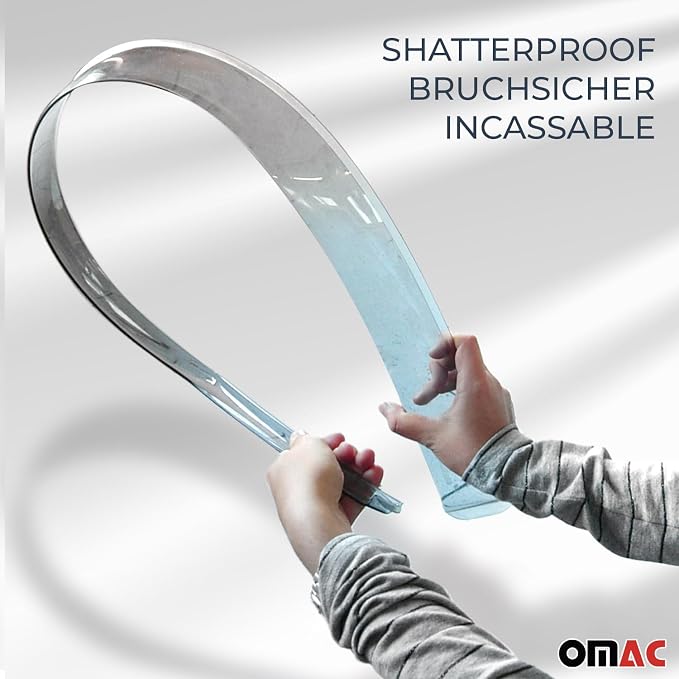 OMAC Window Visor Vent Rain Guard Deflector - Image 7