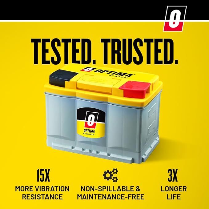 OPTIMA Batteries High Performance DH6 YellowTop Dual Purpose Sealed AGM Car - Image 5