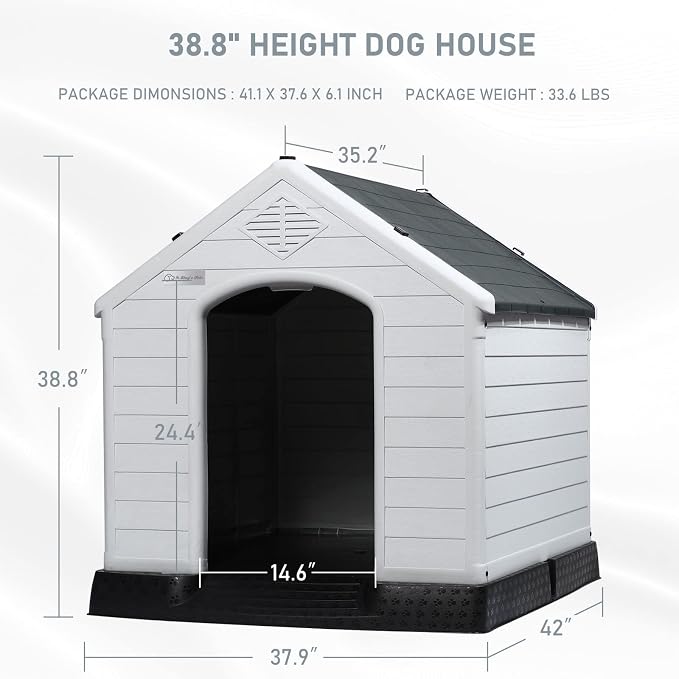 LEMBERI Durable Waterproof Plastic Dog House - Image 7
