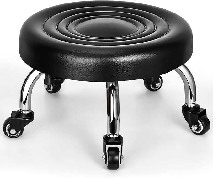 Low Rolling Stool, Low Stool by FLOLXNB