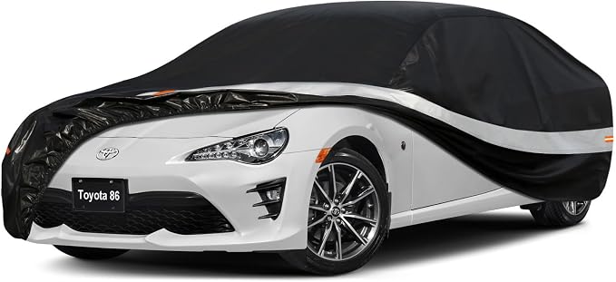 10 Layers Car Cover Custom Fit for Subaru BRZ/Toyota 86, Waterproof All Weather by Holthly
