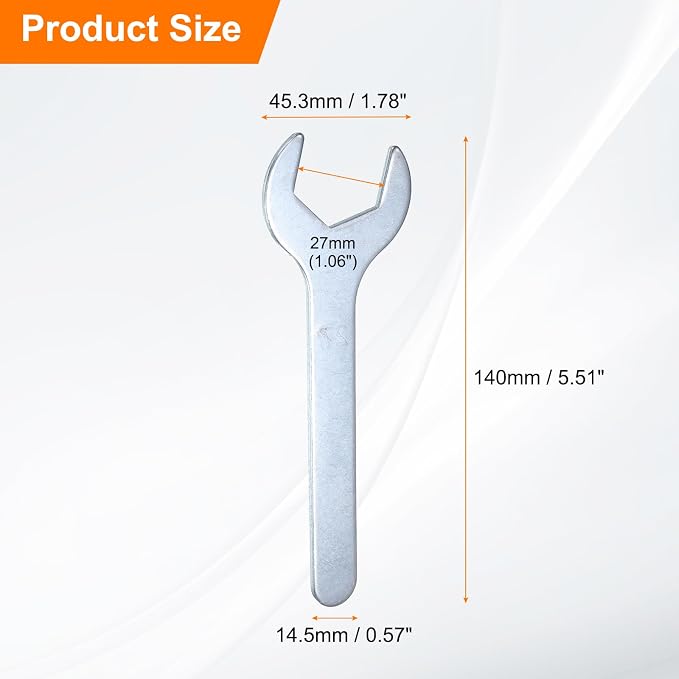HARFINGTON 10pcs Small Wrench 27x140x2.6mm Metric U-Shaped Single Open Ended - Image 2