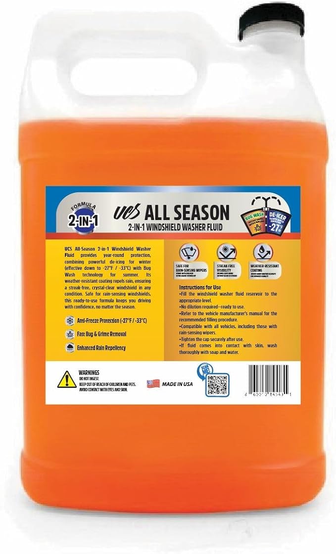 UCS Advanced All-Season Windshield Washer Fluid | Winter Protection to -27°F | - Image 4