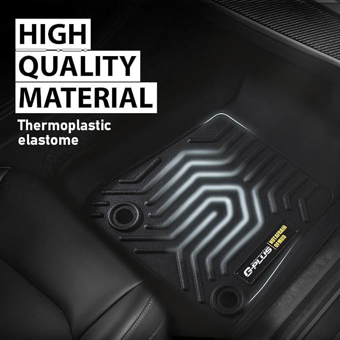 G-PLUS Floor Mats 3PCS Fit for Jeep Wrangler JL 2018-2025 Unlimited 4-Door Only - Image 5
