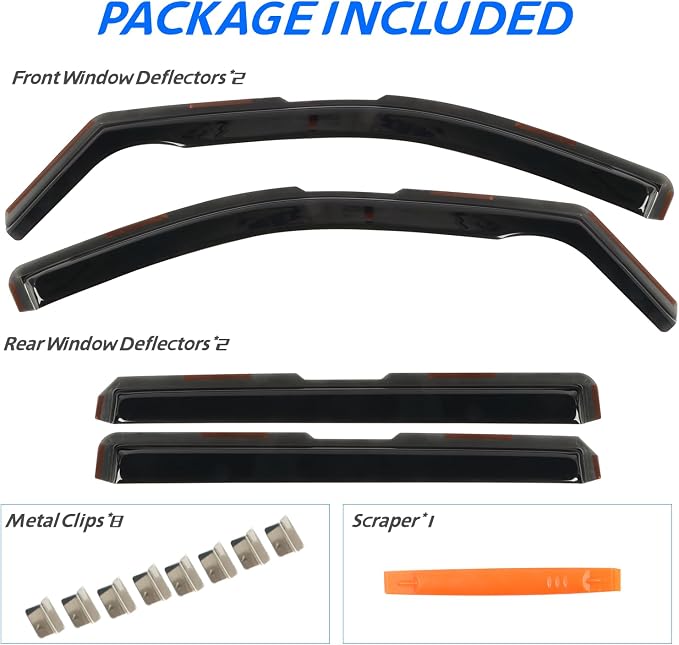 in-Channel Window Rain Guards Fit - Image 6