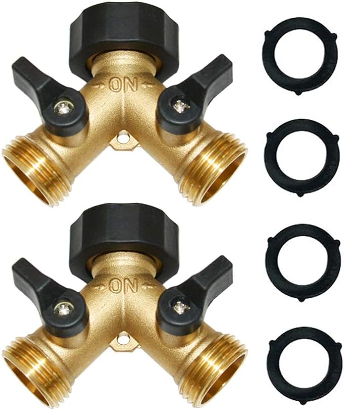 HQMPC 2-Way Garden Hose Splitter by HQMPC