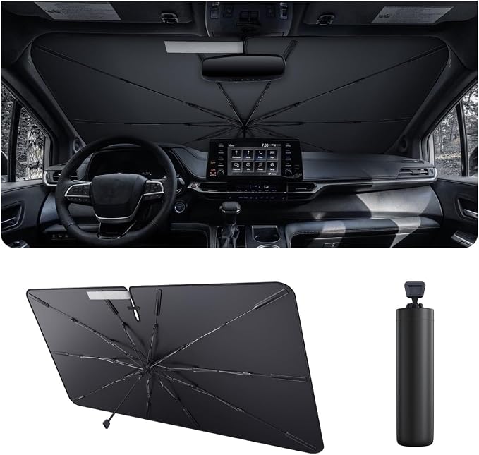 2025 Upgrade Car Windshield Sun Shade Windshield Sunshade Umbrella Protect Car by LUWU