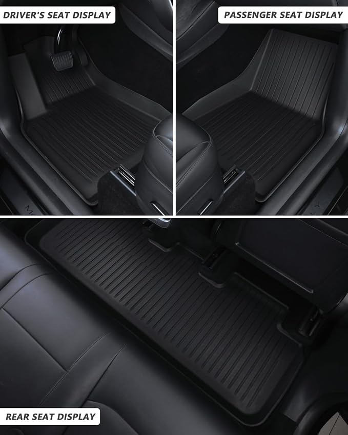 for New 2025 Tesla Model Y Juniper TPE Floor Mats & Front Rear Cargo Mat Full - Image 5