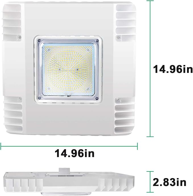 OSTEK 2 Pack LED Gas Station Canopy Light, 150W Carport Ceiling Light 5700K - Image 4