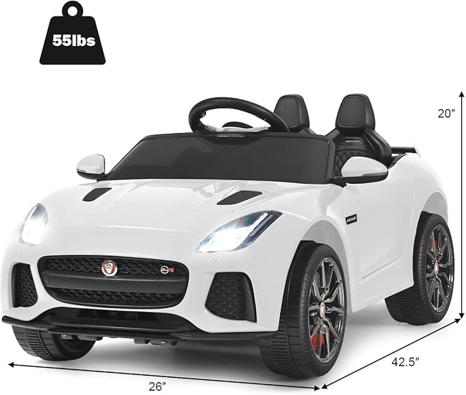 Costzon Ride on Car, 12V Licensed Jaguar F-Type SVR Battery Powered Kids' - Image 8