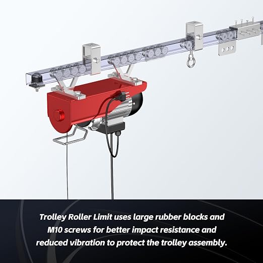 SKTREX Anti-Skid designTrolley Roller Wheels Limit Trolley Assembly Positioning - Image 5