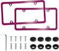 LivTee 4 Holes Stainless Steel License Plate Frames, Automotive Exterior by LivTee