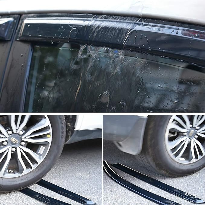 NI60 Side Window Wind Deflector, Window Visors fit - Image 2