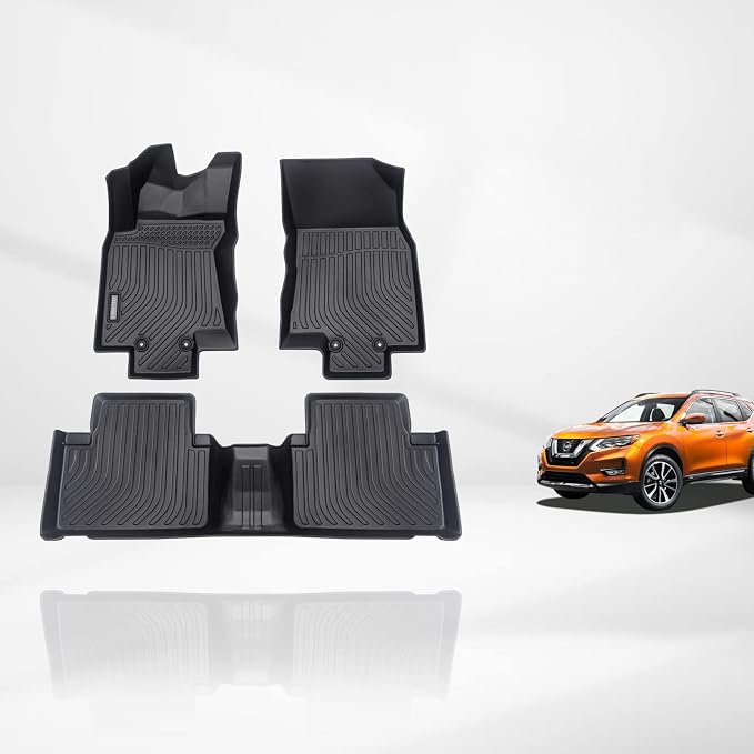 KELCSEECS Floor Mats Custom for Nissan Rogue 2020 2019-2014 All Weather by KELCSEECS