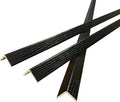 Wall Corner Protector 3PCS 45" Corner Molding Trim Black Wood Grain Corner Trim by Yutianli