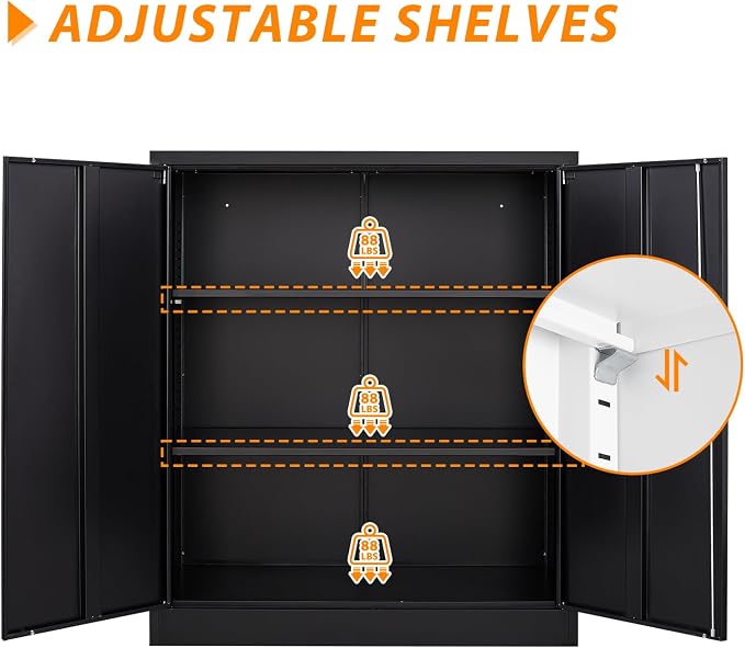 Metal Storage Cabinet, Lockable Storage Cabinet - Image 5