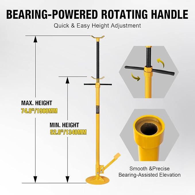 YELLOW JACKET Underhoist Support Stand 3/4 Ton Capacity - Image 4