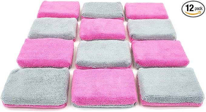 Autofiber Thin Ceramic Coating Applicator Sponge | 12 Pack | by Autofiber