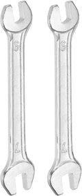 HARFINGTON 2pcs Double Open End Wrench 6mm x 7mm Metric 15 Degree Offset Angle by HARFINGTON