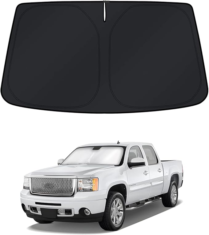 KUST Windshield Sun Shade for Chevrolet Silverado/GMC Sierra 2007-2013 Window by KUST