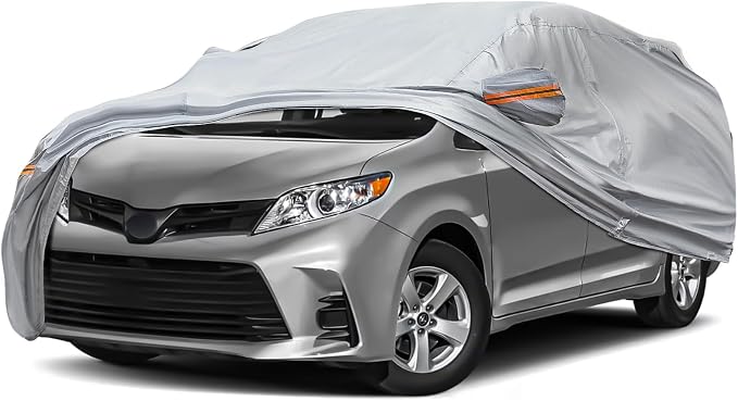 KEYOOG 6-Layer Full Car Cover is All-Weather Waterproof, Universal in All by KEYOOG