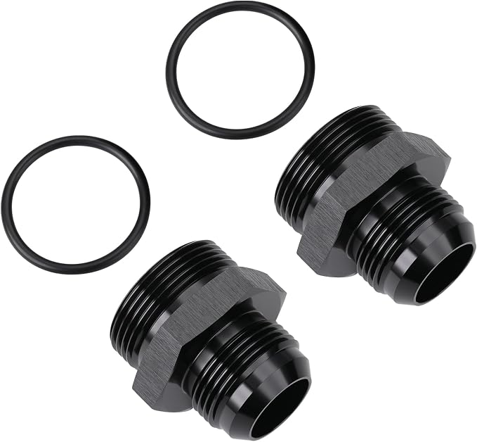 16AN Male Flare to 20AN ORB O-ring Boss Fuel Pump Rail Adapter Fitting Aluminum - Image 3