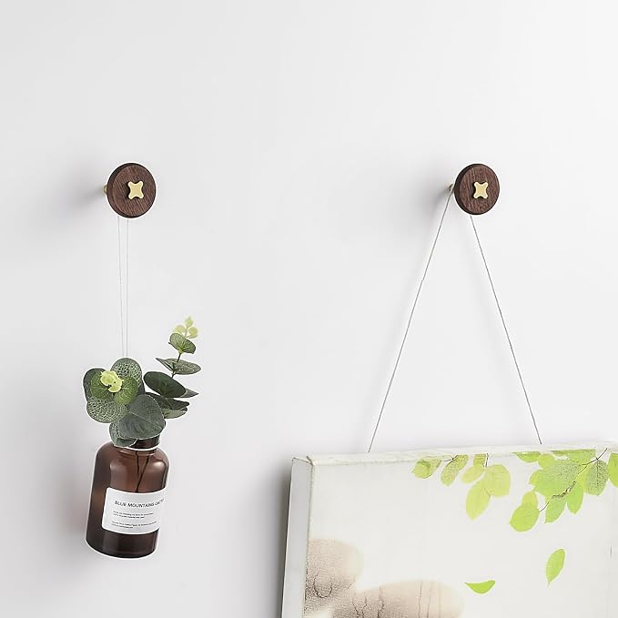 Solid Brass & Sapele/Mahogany Wall Hooks 2 Pack - Image 7
