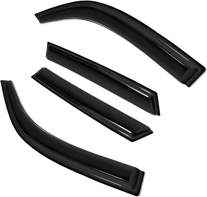 4pc Sun Rain Guards Window Visor Wind Deflector Compatible - Image 2
