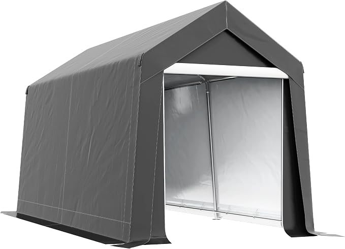 Outsunny 7' x 12' Portable Storage Shed Shelter, Heavy Duty Outdoor Shed by Outsunny