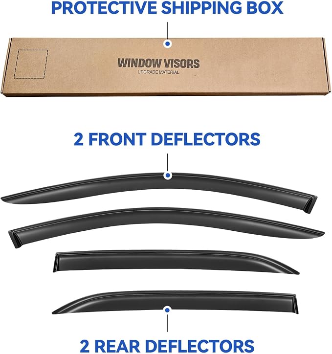 Window Visors Rain Guards Shield - Image 5