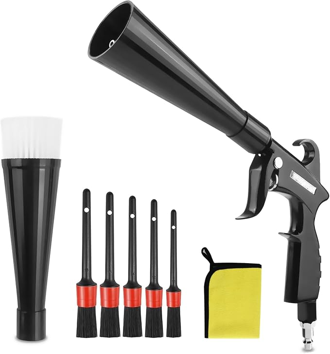 Tornado Car Cleaning Air Blow Gun – High Pressure Interior Detailing Tool by Unknown