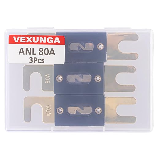 80A ANL Fuse 80 Amp Inline Blade Fuses 32V - Image 5