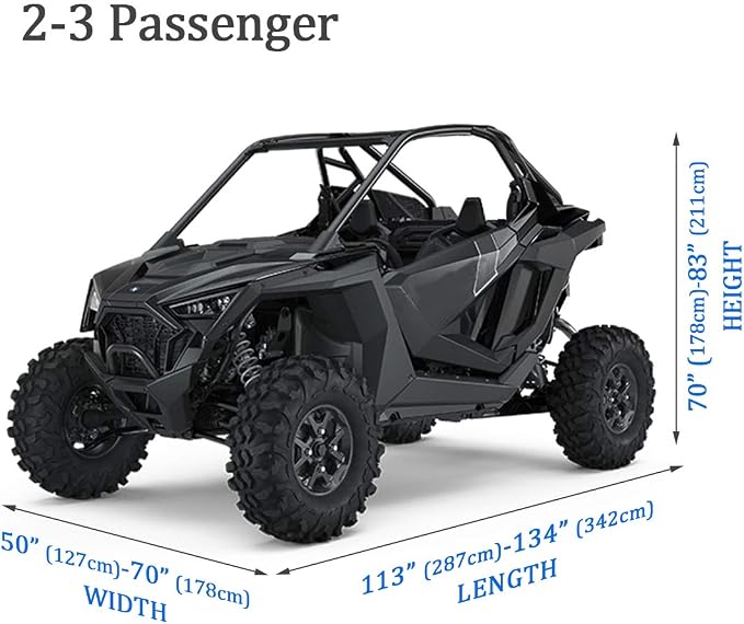 UTV Cover 420D Waterproof Oxford Fabric, Side by Side - Image 6