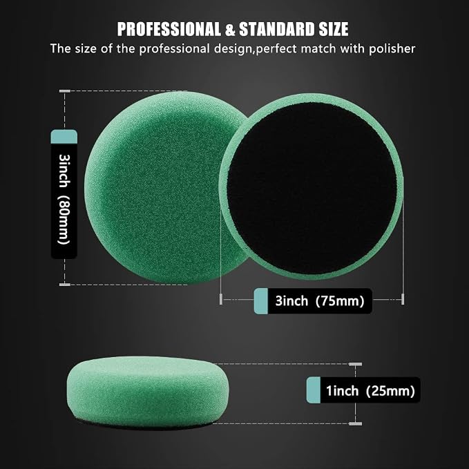 SPTA 29pcs Drill Buffing Pad Detail Polishing Pad Mix Size Kit - Image 3