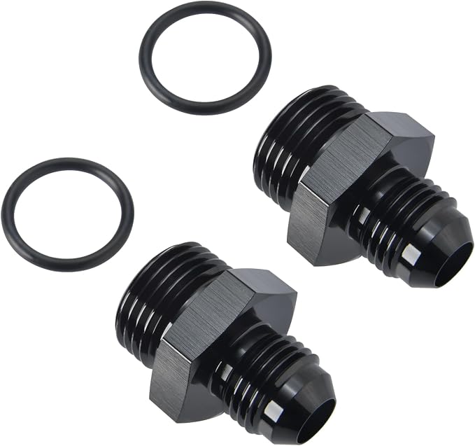 4AN Male Flare to 6AN ORB O-ring Boss Fuel Pump Rail Adapter Fitting Aluminum - Image 3