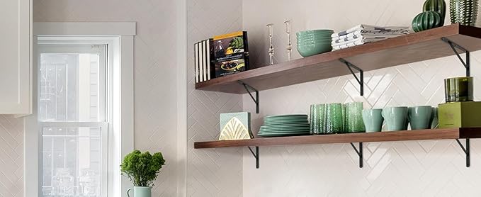 20 Pack L8 x H 6" Black Heavy Duty Shelf Brackets - Image 8