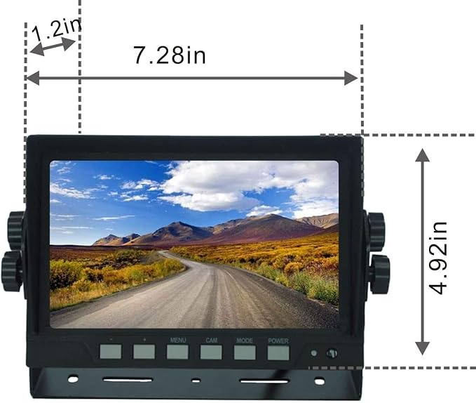 AHD 1080P Wired Reverse Rear View Backup Camera System, 2 IR Camera - Image 2