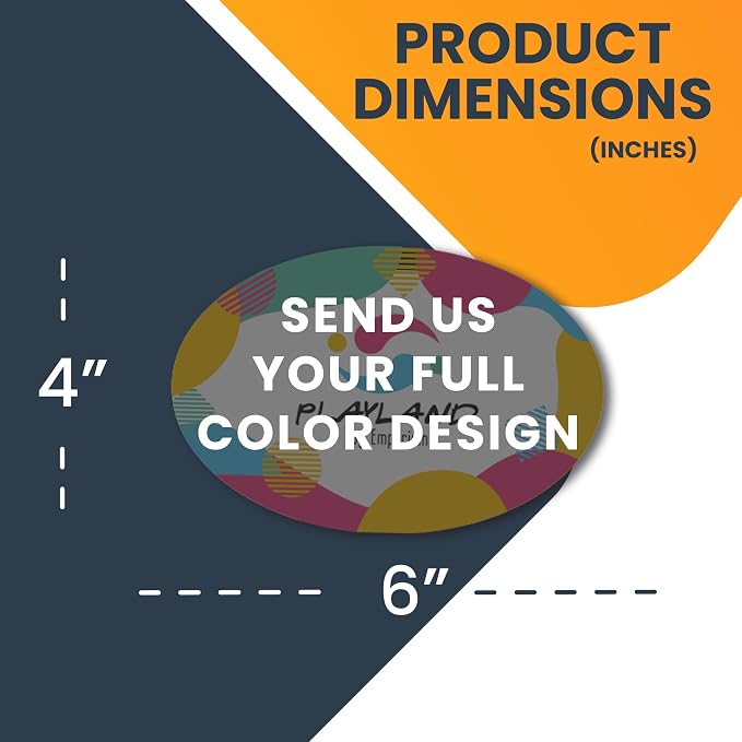 Magnet Me Up Custom Car Magnet, 4x6 Inch Oval, Customizable Magnet - Image 2