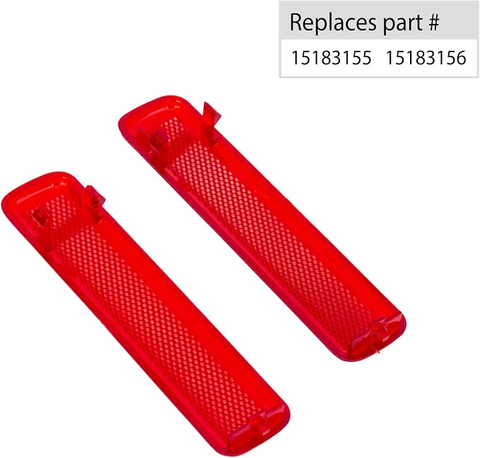 Rear Left Driver and Right Passenger Side Door Red Reflector Panel.Fit - Image 2
