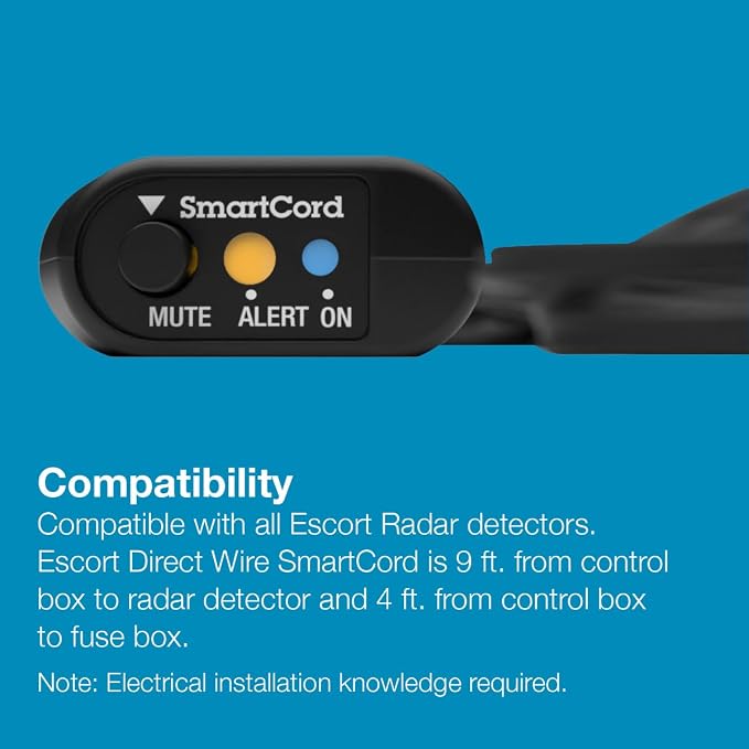 Escort Cobra Official Radar Detector SmartCord Directwire - Image 5