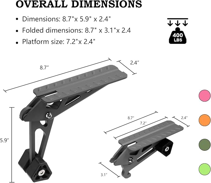 COWVIE Foldable Car Door Step Stand Pedal - Image 2