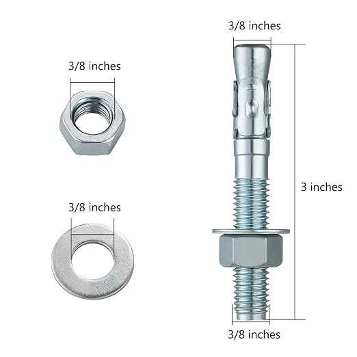 3/8x3" 30Pcs Inch Standard Fasteners - Image 2