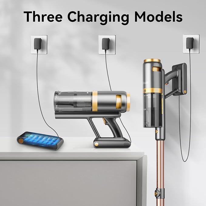 E.LUO Cordless Vacuum Cleaner 350W/≥24KPA Powerful Stick Vacuum - Image 6