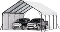 VEVOR Heavy Duty Metal Carport, 20 x 20 ft Outdoor Carport by VEVOR