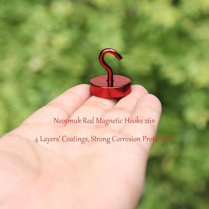 Neosmuk Magnetic Hooks, Cruise Ship Essentials, 80lb+ Heavy Duty Magnetic Hooks - Image 3