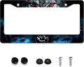 Personalized License Plate Frame Wolf Howling Stainless Steel Accessory Night by Invincibleframe