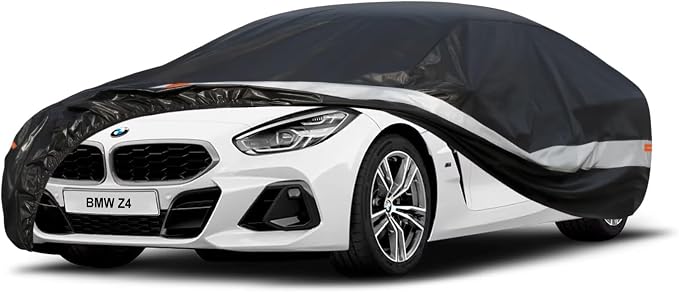 10 Layers Car Cover Custom Fit for BMW Z4 E85, Waterproof All Weather for by Holthly