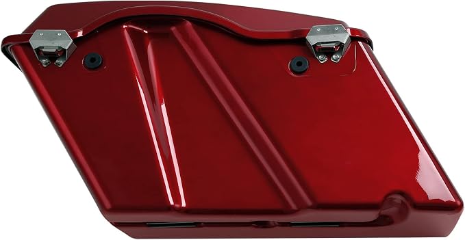 XFMT Motorcycle Saddlebags Red Hard Saddle Bags Trunk - Image 4